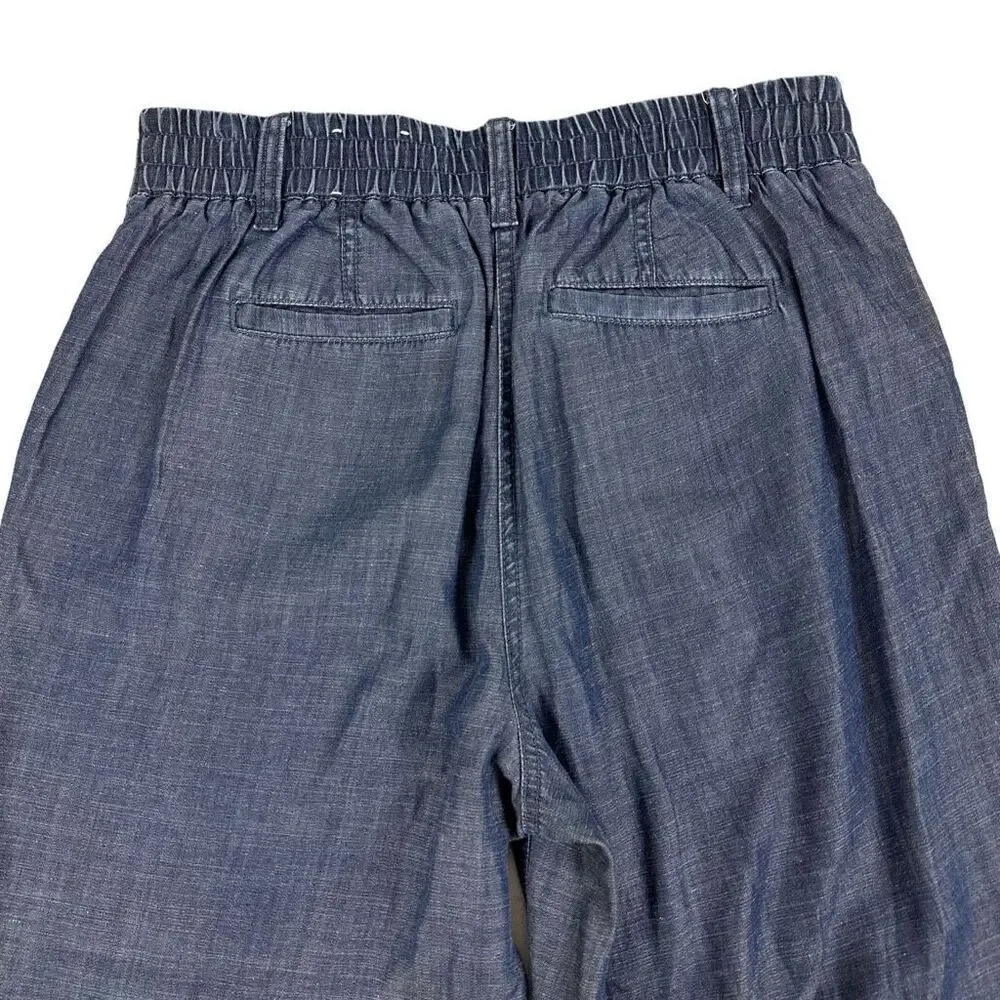 Talbots Relaxed Fit Chambray Joggers Size Small